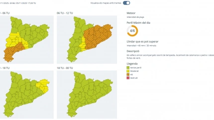 La previsión es que las lluvias sigan has bien entrada la tarde