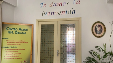 Entrada del Centro Albor, en la calle Santuario 24, en Valladolid