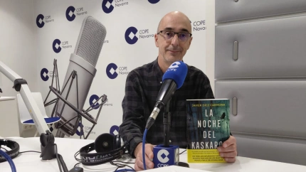 Javier Díez con su nueva novela