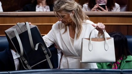 Yolanda Díaz, vicepresidenta segunda del Gobierno y ministra de Trabajo, en el Congreso de los Diputados