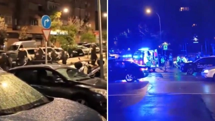 La batalla campal se saldó con un detenido y un herido