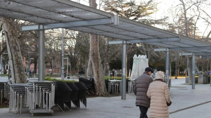 Terraza en la ciudad de Palencia