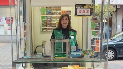 Montserrat Llorente, vendedora de La ONCE en Segovia