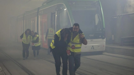 Simulacro de incencio del metro