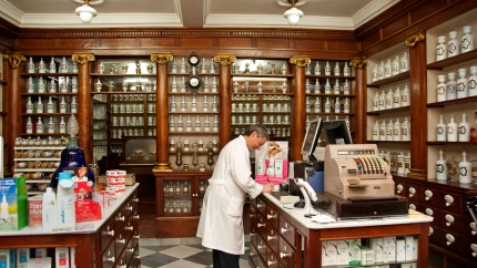 Imagen de recurso de una farmacia antigua en A Coruña