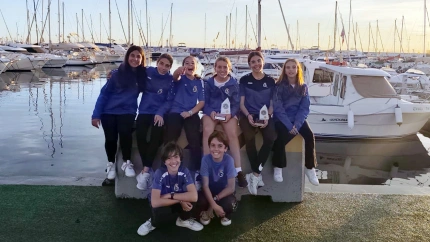 Expedición del Real Club Náutico Motril que se desplazó a Almería.