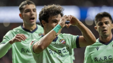 Gol de Manu Sánchez (Atlético, 1 - Osasuna, 1)