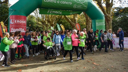 Un momento de la salida de la prueba en la zona del Cantón