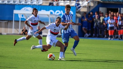 Mateo Enríquez, jugador del Águilas FC en un momento del partido