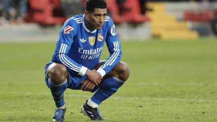 Jude Bellingham, durante el Rayo-Real Madrid