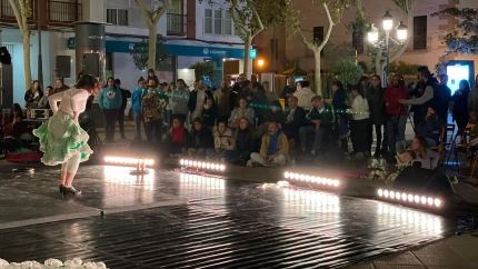 Uno de los espectáculos del festival 'Tomando cuerpo' en la plaza de Calderón de la Barca