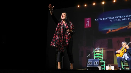 La cantaora Susana Romero, ganadora del Sol de Oro en el festival de de flamenco de Lorca