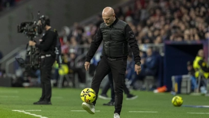 Calero, en el partido del pasado sábado en el Metropolitano