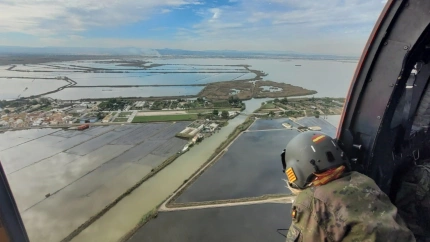 Imagen aérea de los daños de la dana