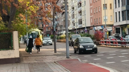 Momento de Control en un autobús en palencia Capital