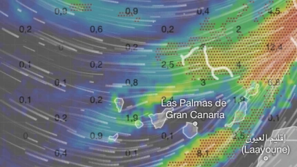 La borrasca Claudia visita Canarias