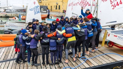Imagen de archivo de alumnos de la escuela de vela del Club