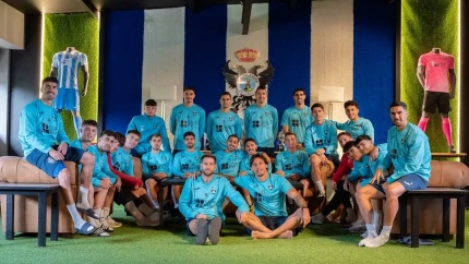 Imagen de la plantilla actual del CF Talavera antes del sorteo copero.