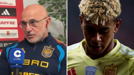 Lamine Yamal y Luis de la Fuente