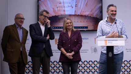 La alcaldesa de Granada, Marifrán Carazo, en la presentación del programa de actividades con motivo del Día Mundial del Patrimonio