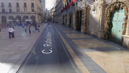 Calle Rafael Altamira de Alicante