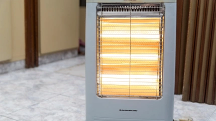 Imagen de una estufa encendida