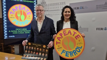 Emilio Vázquez y Maica García durante la presentación