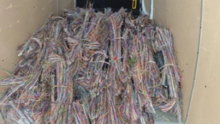 cable de cobre recuperado