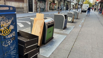 Contenedores soterrados en el centro de Santiago