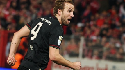 Harry Kane, en un partido con el Bayern