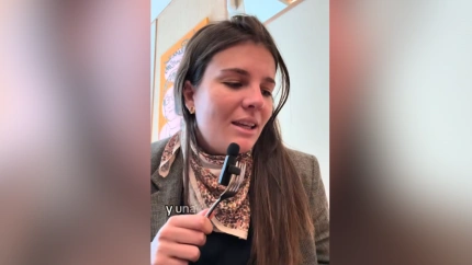 Blau Clapés, empresaria, en el vídeo