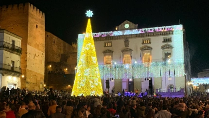 Encendido navideño en Cáceres en 2024