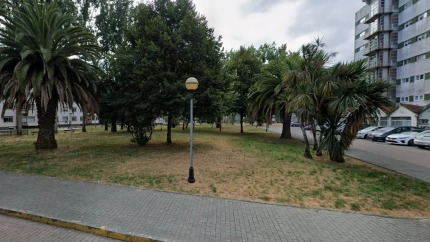 Uno de los parques del barrio de Caranza