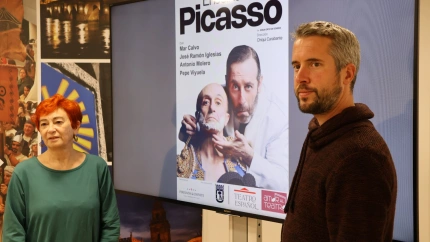 Maite Ferreiro y Rubén Arroxo presentaron la programación cultural en el auditorio para el mes de diciembre