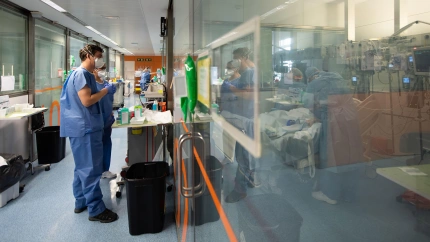 Trabajadoras médicas en barcelona