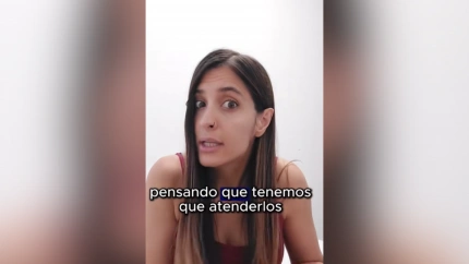 Paula García, médica de urgencias, en el vídeo