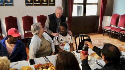Sebastià Taltavull cena con los pobres