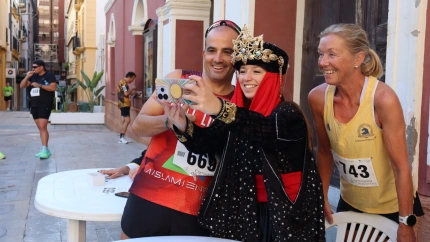 Corredores de la prueba de Lorca, antes del inicio de la misma