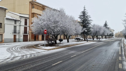 La nieve puede aparecer esta semana en zonas del interior de Castellón como Vilafranca del Cid