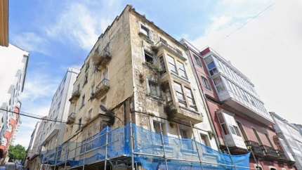 Estado que presentaba el edificio del barrio de A Magdalena