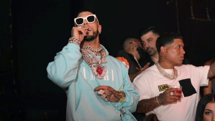 Anuel, en un concierto en Miami
