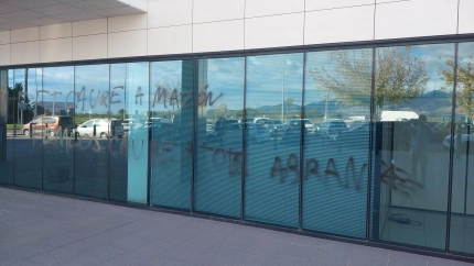 Pintada en la sede del PP de Castellón