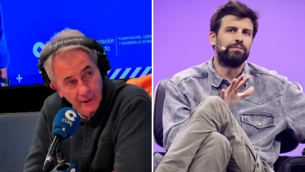 Manolo Lama y Gerard Piqué