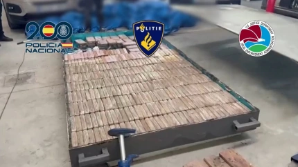 18/11/2025 Cargamento incautado durante el operativo policial contra el Cartel Nuevo Jalisco en España.SOCIEDAD POLICÍA NACIONAL