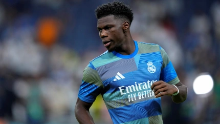 Aurélien Tchouaméni, en un partido con el Real Madrid