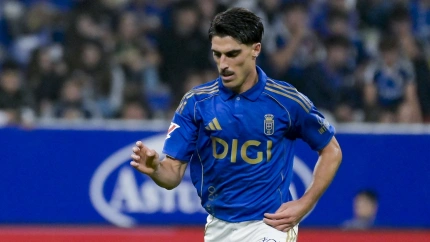 Nachp Vidal, jugador del Real Oviedo