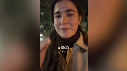 Alicia, farmacéutica, en el vídeo