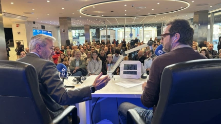 Jorge Azcón con Jorge Bustos, en 'Herrera en COPE'