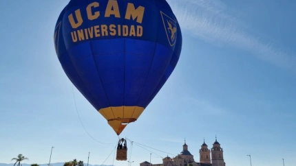 UCAM Murcia CF ha participado en la bienvenida universitaria