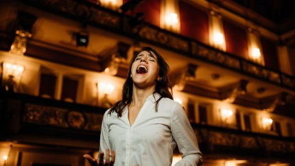 Cantante de ópera, fotografía recurso